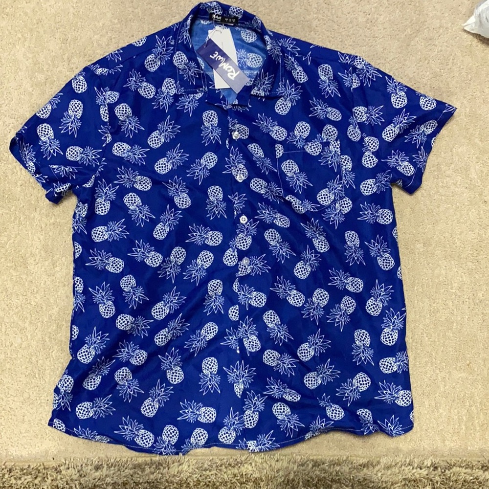 Pineapple Button Down shirt